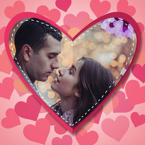Valentine Love Couple Frame