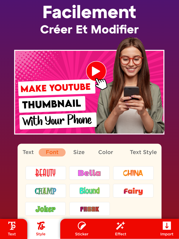 Créateur de Miniature Affiche