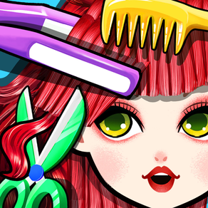 Crazy Hair Salon! Princess Fashion Doll SPA