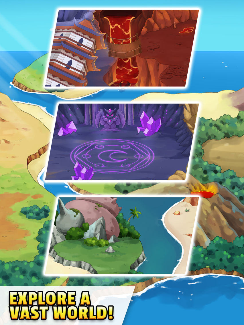 Dynamons Evolution: Puzzle RPG poster