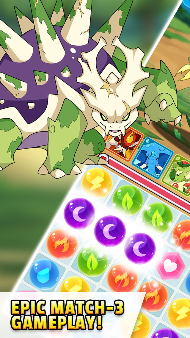 Dynamons Evolution: Puzzle RPG poster