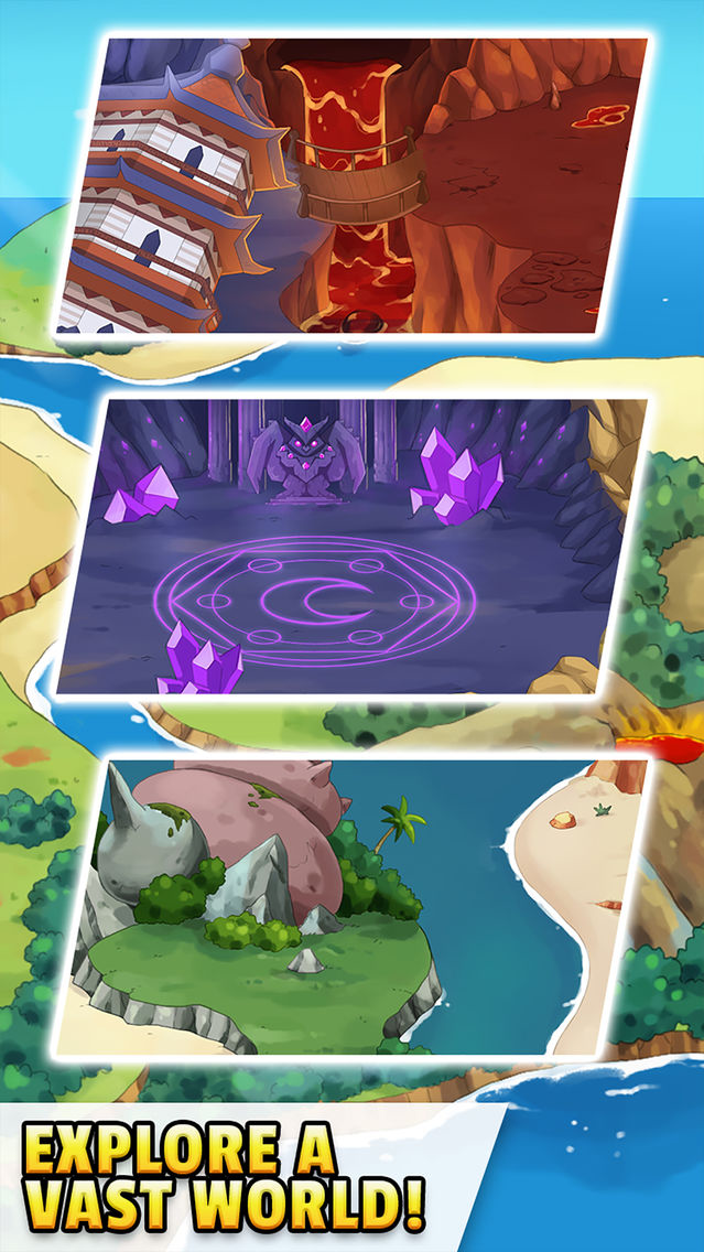 Dynamons Evolution: Puzzle RPG poster