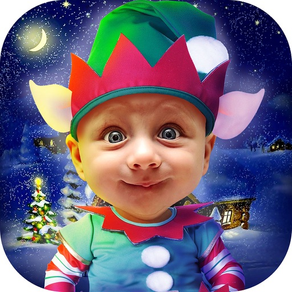Elf Photo Booth – Christmas Camera Pic Stickers