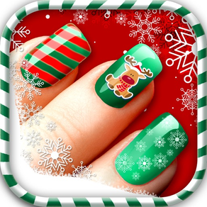 Navidad Salón De Uñas - Manicura Diseños De Moda