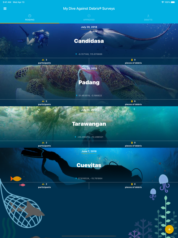 PADI AWARE poster
