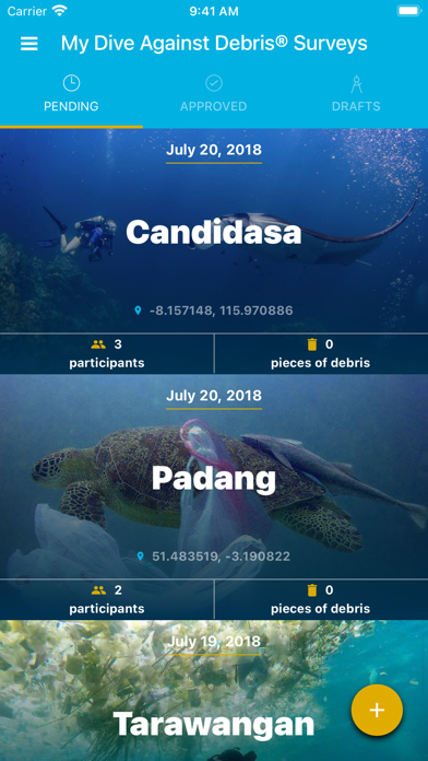 PADI AWARE poster