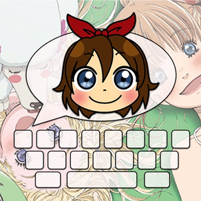 Mangakey - Benutzerdefinierte Tastatur für Manga & Anime Fans: Emojis, GIFs und Hintergründe