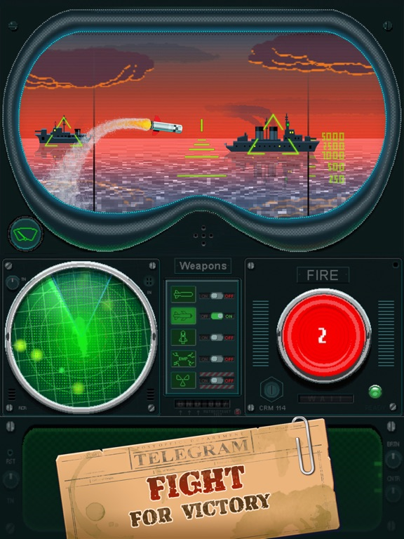 You sunk submarine sea battle poster