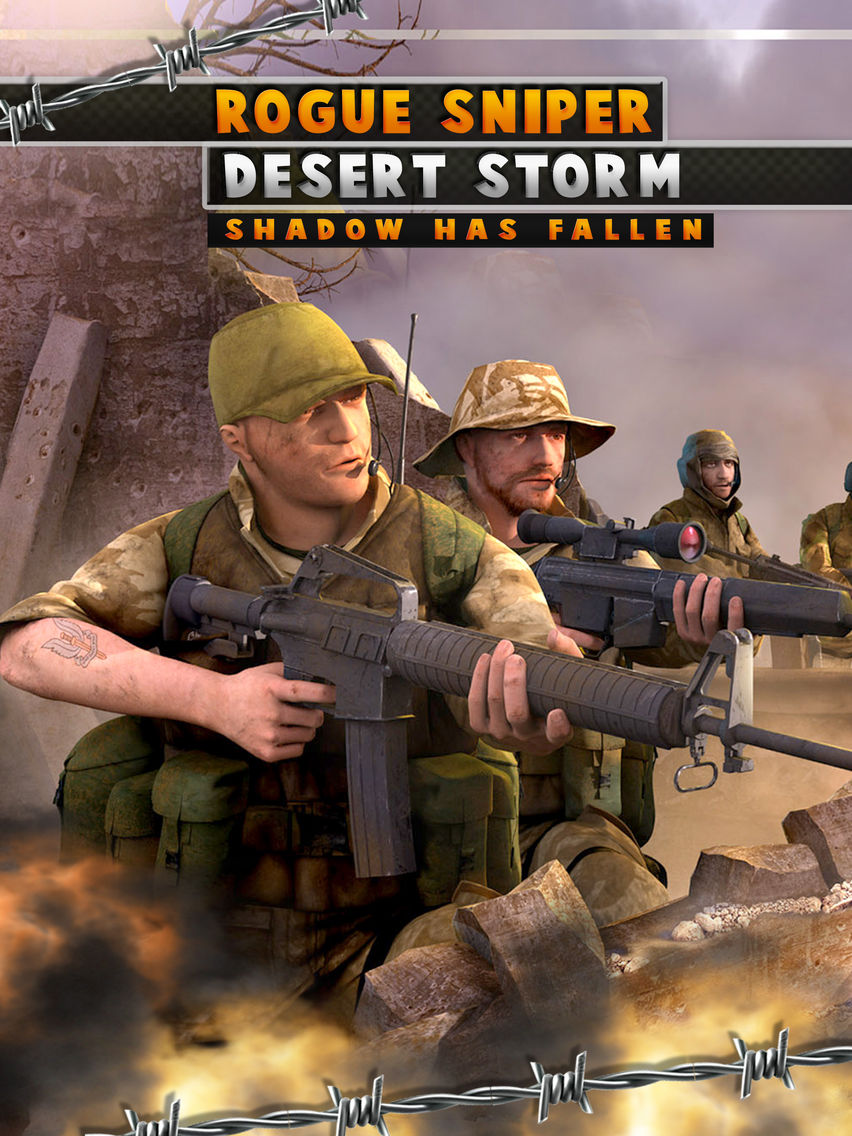 Rogue sniper desert storm poster