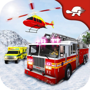 Feuerwehrauto-Rettungsspiel 3D
