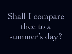 Shakespeare's Sonnets: