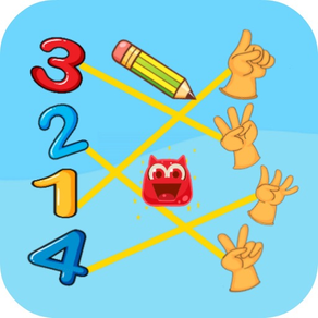 Draw a line abc matching game