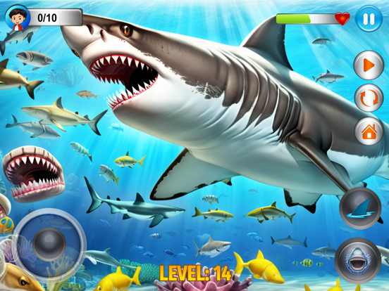 Angry Shark Simulator Games 3d poster