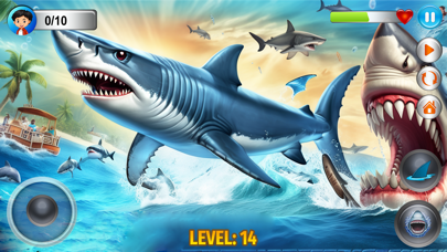 Angry Shark Simulator Games 3d poster