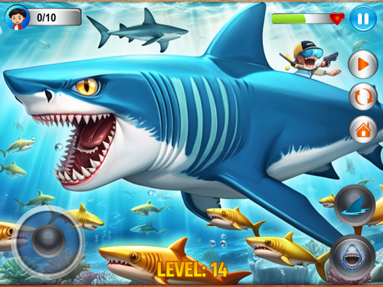 Angry Shark Simulator Games 3d poster