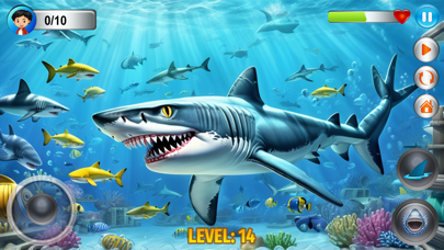Angry Shark Simulator Games 3d poster