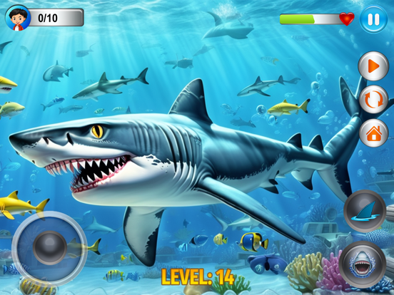 Angry Shark Simulator Games 3d poster