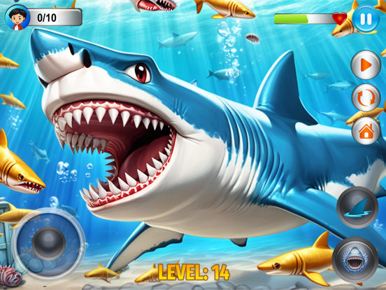 Angry Shark Simulator Games 3d poster