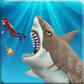 enfadado tiburón sim juego 3d