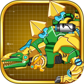 機械劍龍：組裝/拼裝恐龍玩具——雙人益智拼圖小遊戲