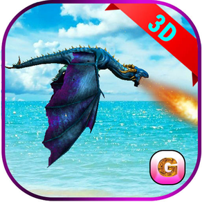 Flying Fire Dragon Flight Simulator 2016 – Train your blaze drake to fight jurassic war village