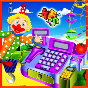 Theme Park Kids Cashier – Cash Register Games