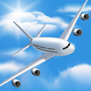 Aircraft Plane Simulator 3D - Fly-ing real jet airplane SIM racing, landing flight pilot simulation game