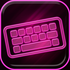 霓虹粉色鍵盤 – 驚人的字體和背景與表情符號為iPhone