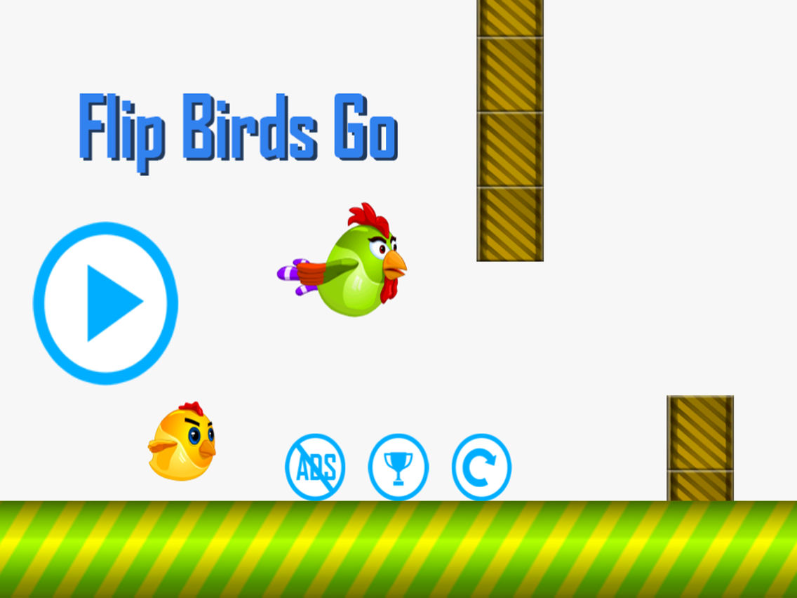 Flip Birds Go - Flappy Two Birds poster