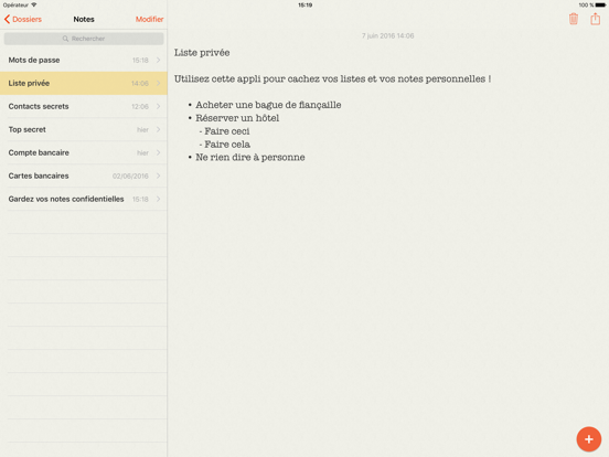 Lock Notes Pro Affiche