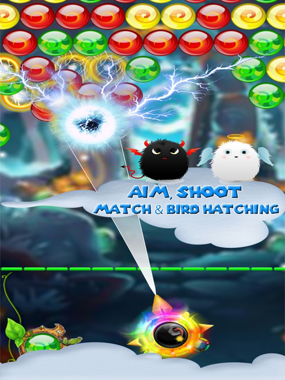 Bubble bird hatching poster