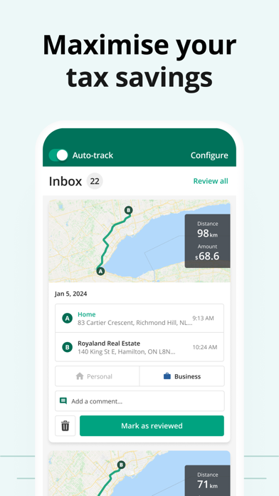 Mileage Tracker by Driversnote poster