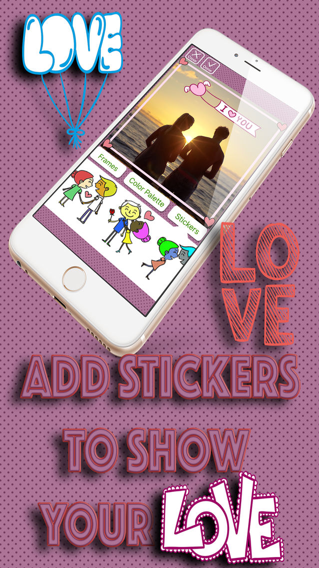 Love Stickers - Show your love for the ones you care. poster