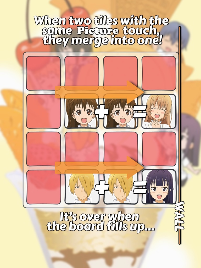 2048 PUZZLE " Working!! " Edition Anime Logic Game Character.s Cartaz