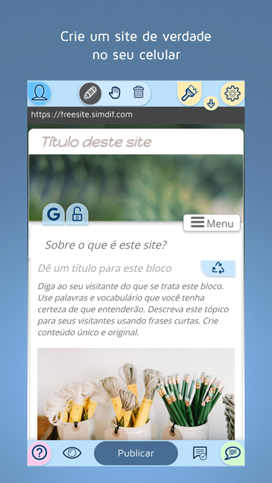 FreeSite – Criador de Sites Cartaz