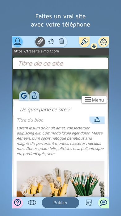 FreeSite, créateur de site web Affiche