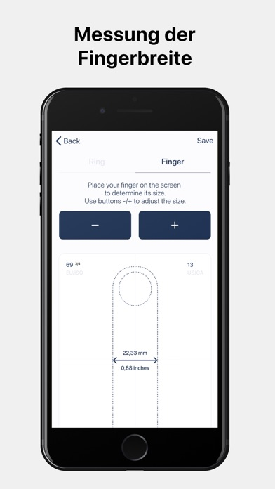 Laden Sie Ringgröße Messen app für iOS (iPhone/iPad/iPod touch) bei AppPure  kostenlos herunter.
