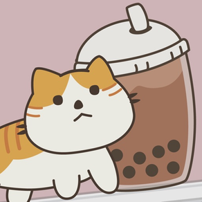 Bubble Tea Katze