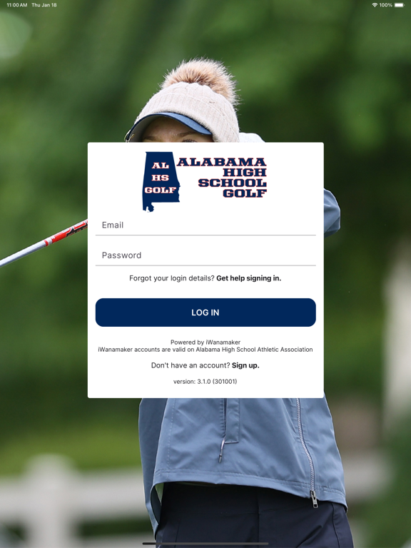 AHSAA Golf Plakat