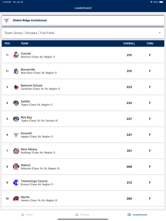 AHSAA Golf Plakat