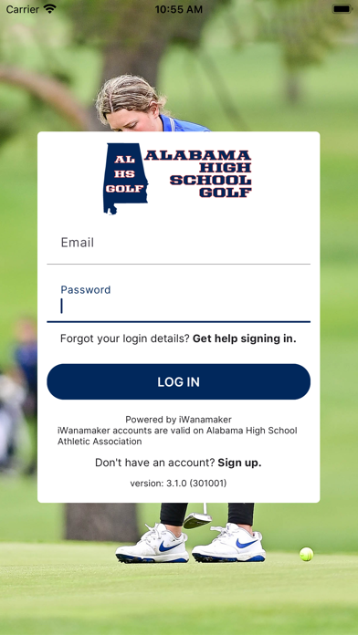 AHSAA Golf Plakat