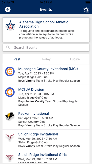 AHSAA Golf Plakat