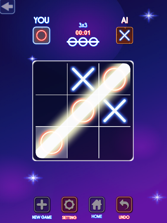 Tic Tac Toe Neon - 2 Player poster