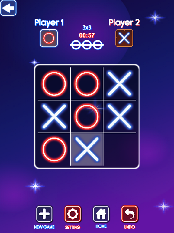 Tic Tac Toe Neon - 2 Player poster