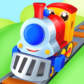 Train highway racing car game