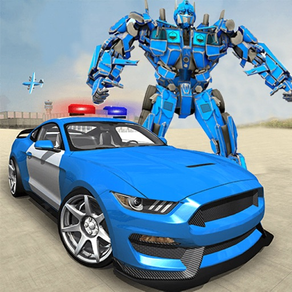 Police Car Robot Transform War