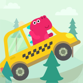 兒童賽車遊戲：恐龍寶寶開車模擬器-幼兒汽車巴士計程車益智遊戲