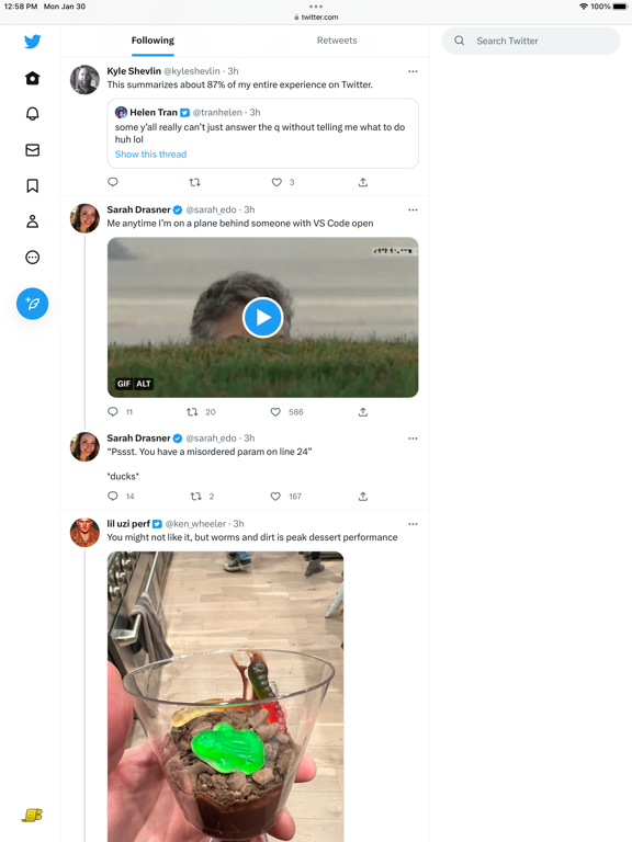 Control Panel for Twitter poster