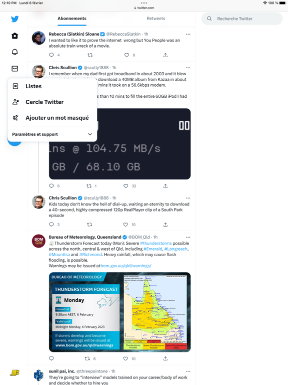 Control Panel for Twitter Affiche