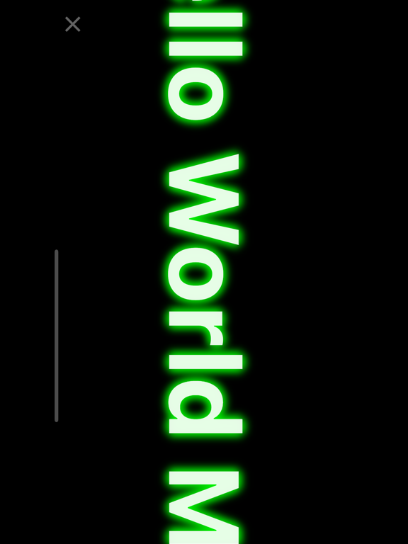LED Text Effect poster